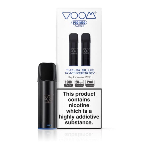 Sour Blue Raspberry Prefilled Pods by Voom Pod Mod
