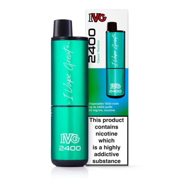 Classic Menthol Disposable Vape by IVG 2400