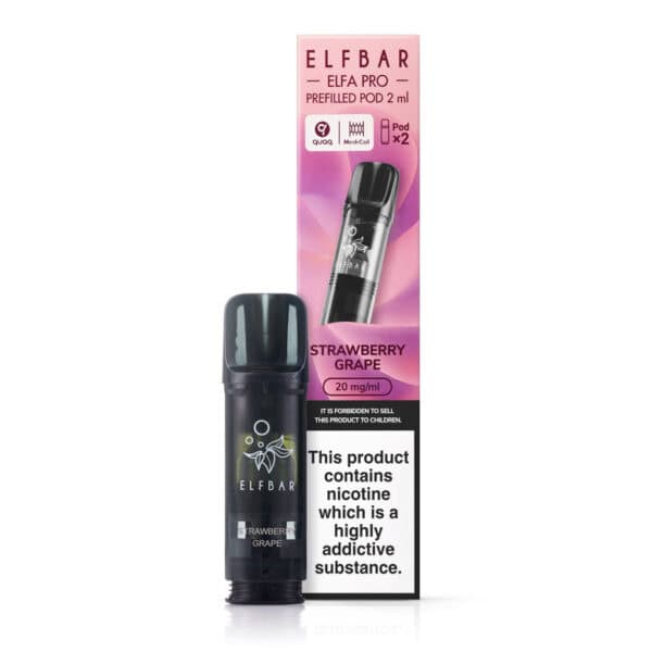 Strawberry Grape Prefilled Pods by Elf Bar Elfa Pro