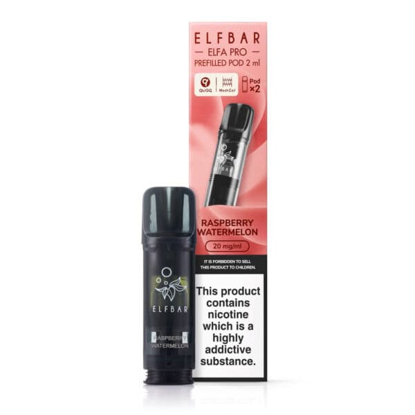 Raspberry Watermelon Prefilled Pods by Elf Bar Elfa Pro