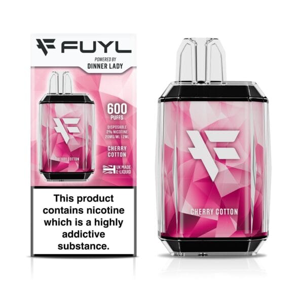 Cherry Cotton Disposable Vape by Dinner Lady Fuyl