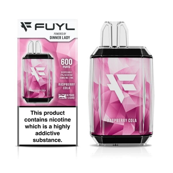 Raspberry Cola Disposable Vape by Dinner Lady Fuyl