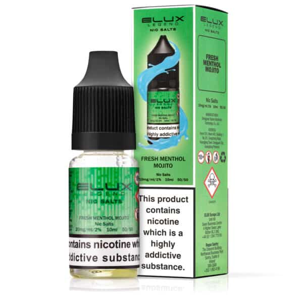 Fresh Menthol Mojito Nic Salt E-Liquid by Elux Legend