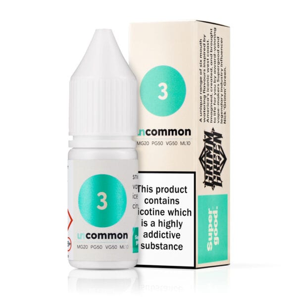 3 Nic Salt E-Liquid by Uncommon Supergood x GrimmGreen