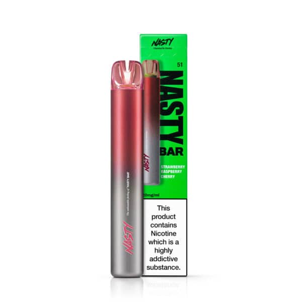 Strawberry Raspberry Cherry Disposable Vape by Nasty Bar DX2