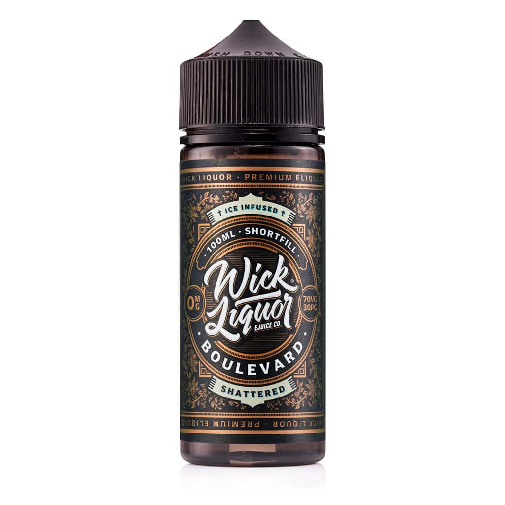 Boulevard Shattered Shortfill E-Liquid By Wick Liquor 100ml | Shop Vapes UK