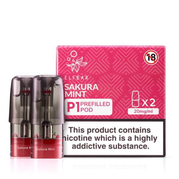 Sakura Mint Prefilled Pods by Elf Bar Mate P1