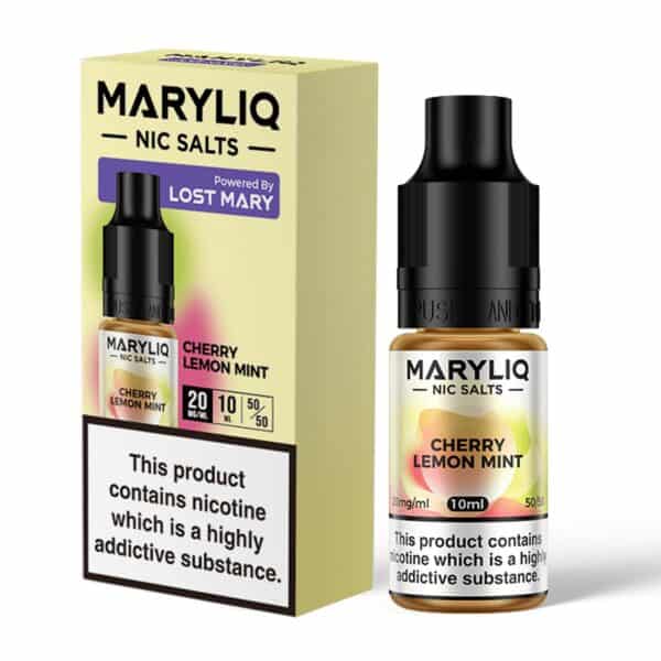 Cherry Lemon Mint Nic Salt E-Liquid by Lost Mary Maryliq