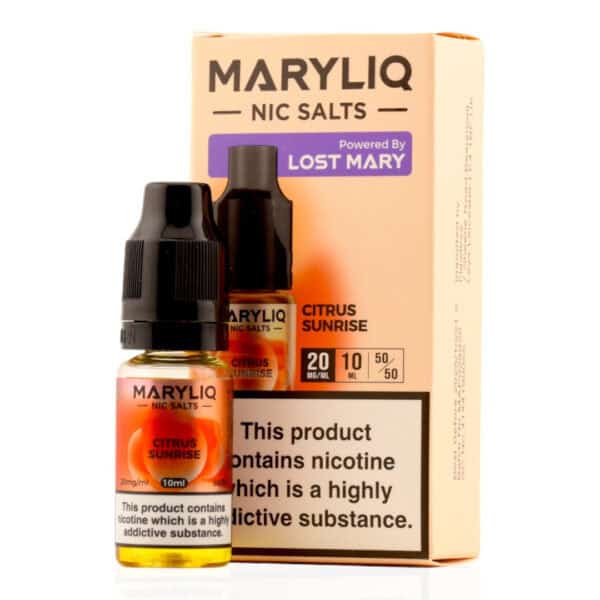 Citrus Sunrise Nic Salt E-Liquid by Lost Mary Maryliq