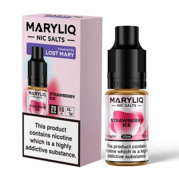 Strawberry Ice Nic Salt E-Liquid by Lost Mary Maryliq