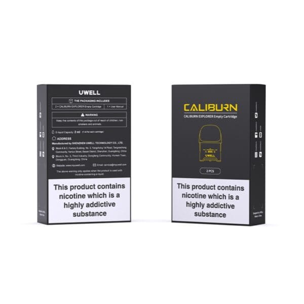 Uwell Caliburn Explorer Replacement Pods (2 Pack) Uwell Caliburn Explorer Replacement Pods (2 Pack)