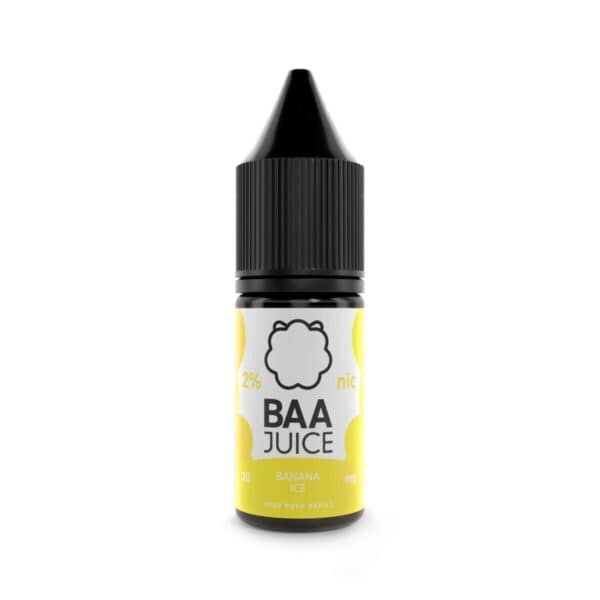 Banana Ice Nic Salt E-Liquid by Baa Juice