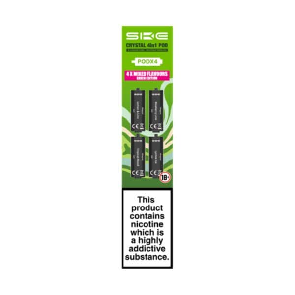 Green Edition Prefilled Pods by SKE Crystal 4 in 1
