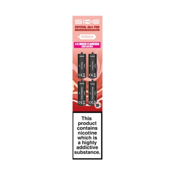 Rose Edition Prefilled Pods by SKE Crystal 4 in 1