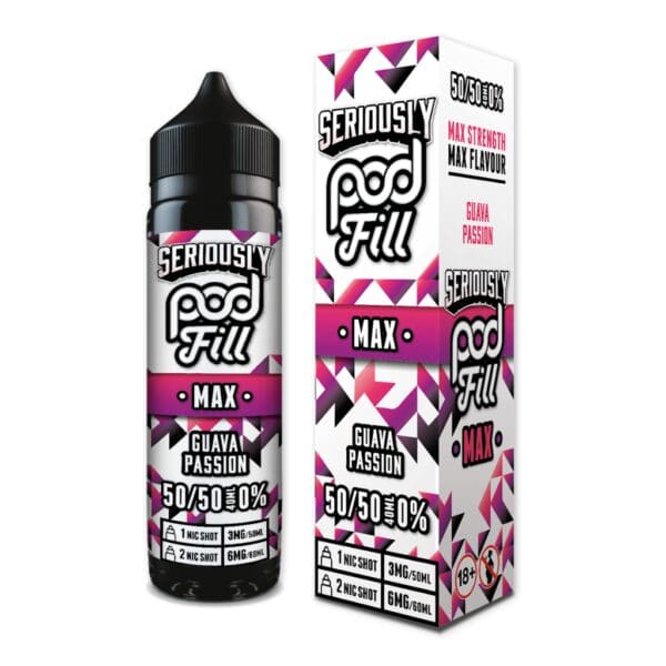 Guava Passion Shortfill E-Liquid by Seriously Pod Fill Max 40ml