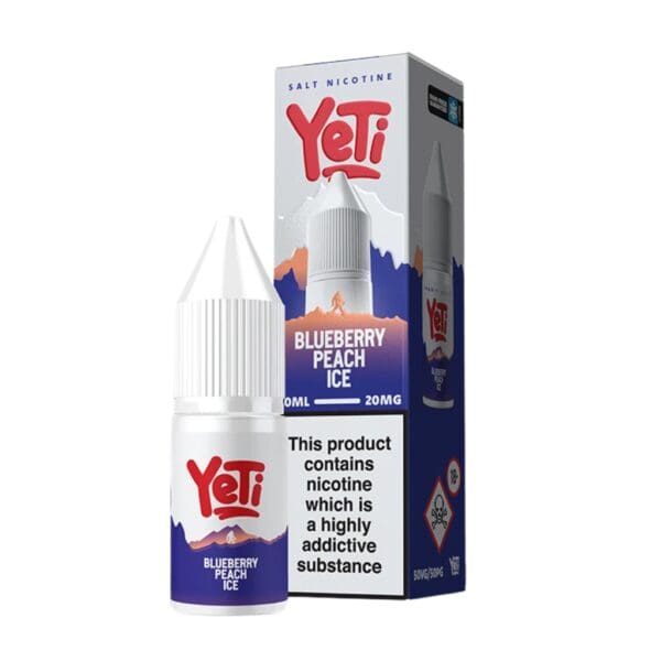 Blueberry Peach Ice Nic Salt E-Liquid by Yeti Summit