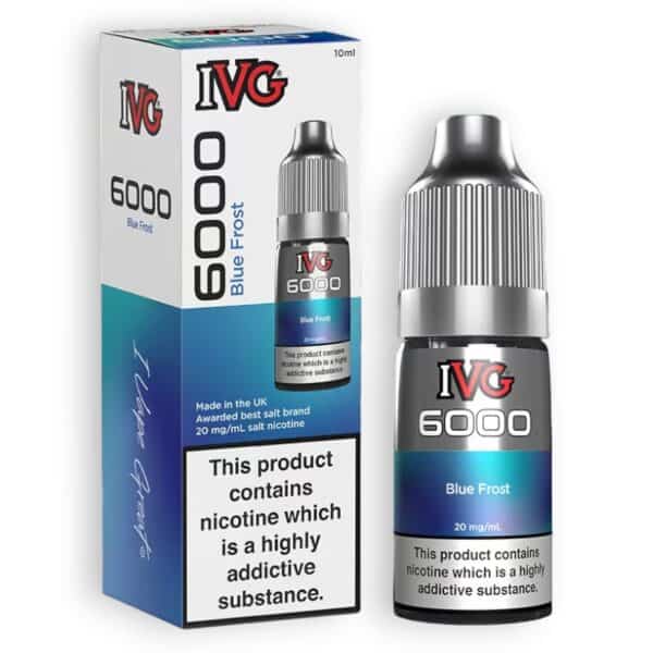 Blue Frost Nic Salt E-Liquid by IVG 6000