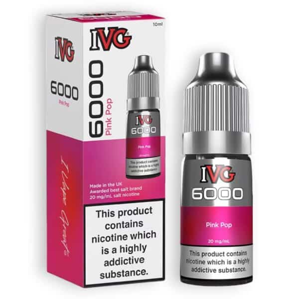 Pink Pop Nic Salt E-Liquid by IVG 6000