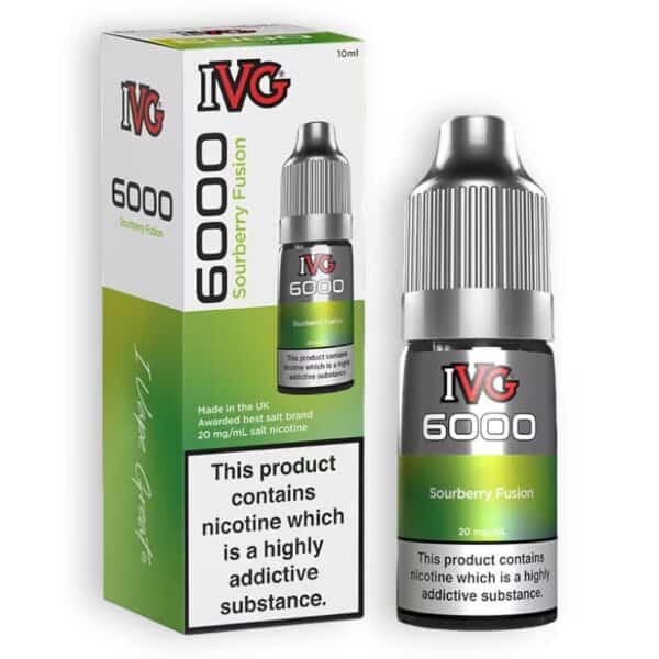 Sourberry Fusion Nic Salt E-Liquid by IVG 6000