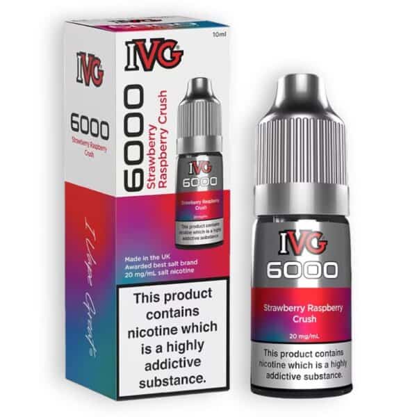 Strawberry Raspberry Crush Nic Salt E-Liquid by IVG 6000