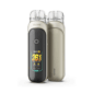 Beige Aspire Pixo Pod Kit from the front and rear, with the circular fire button set above the colour screen