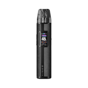 Elf Bar ELFX Pro Classic Edition Pod Kit stood upright, showing the slim body and the refillable pod on top