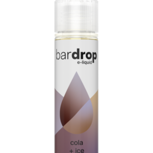 Front of the Cola Ice Shortfill E-Liquid by Bar Drop 50ml bottle, showing the cola and ice label artwork.