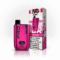 Magenta IVG Pro Prefilled Pod Kit holding the Hub Blast pod, shown front-on with its battery display lit.