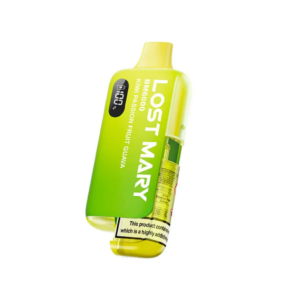 Lost Mary BM6000 Prefilled Vape Kit shown upright beside its retail packaging, with the pre-filled pod fitted.