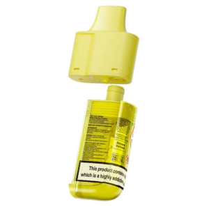 Banana Volcano Prefilled Pod Refill Pack by Lost Mary BM6000 packaging shown from the front with the refill bottle.