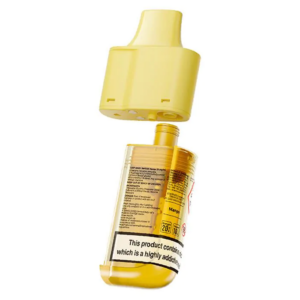 Mango Prefilled Pod Refill Pack by Lost Mary BM6000 shown from the front with its pod and 10ml refill bottle.