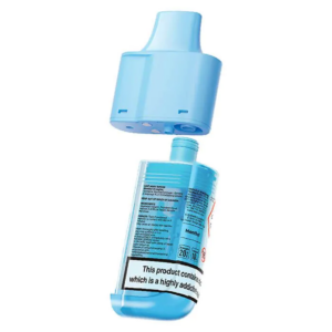 Menthol Prefilled Pod Refill Pack by Lost Mary BM6000 pictured beside the sealed pre-filled pod and refill bottle.