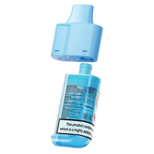 Triple Berry Prefilled Pod Refill Pack by Lost Mary BM6000 with the blue pod separated above its refill bottle