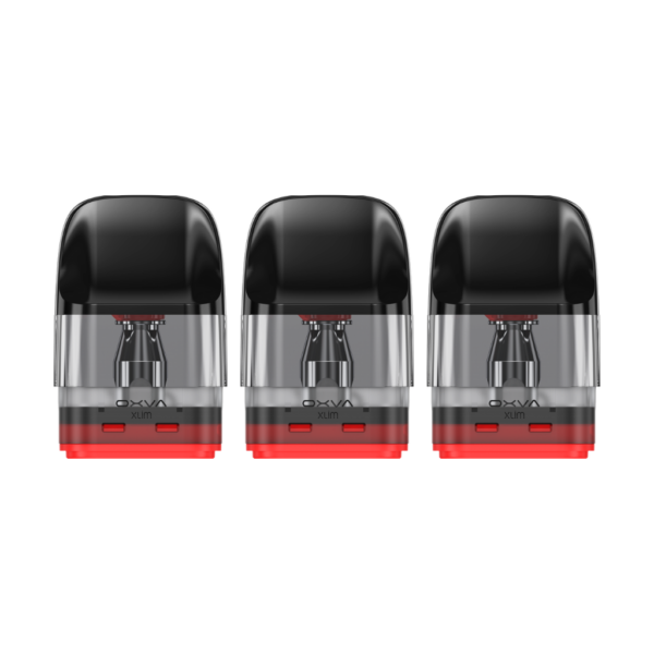 OXVA Xlim EZ Replacement Pods (3 Pack) Single pod from the OXVA Xlim EZ Replacement Pods 3 Pack, shown upright with mouthpiece and refill port.