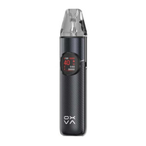 OXVA NeXlim 2 Pod Kit shown from the front in a leather-effect finish, with the pod seated in the body.