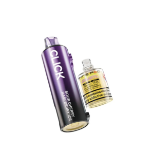 Sour Cherry Raspberry Ice Prefilled Pod Refill Pack by Pyne Pod Click, purple pod with its 10ml refill