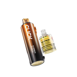 Summer Punch Prefilled Pod Refill Pack by Pyne Pod Click, amber pod shown with its sealed 10ml refill bottle