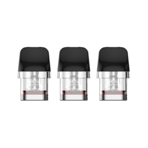 Smok Novo M Replacement Pods 3 Pack shown with the clear refillable pod body and mesh coil visible