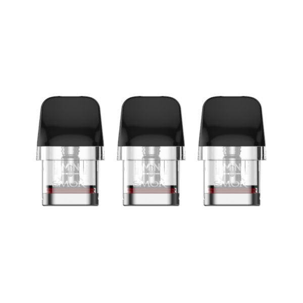 Smok Novo M Replacement Pods (3 Pack) Smok Novo M Replacement Pods 3 Pack shown with the clear refillable pod body and mesh coil visible