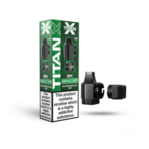 Watermelon Ice Prefilled Pod Refill Kit by Titan X, a sealed refill kit of pre-filled replacement pods