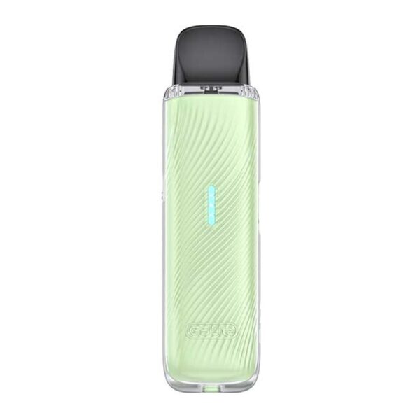 Uwell Caliburn G5 Lite Pod Kit Uwell Caliburn G5 Lite Pod Kit in Mint Green, showing the pale finish and the narrow light strip on the front.