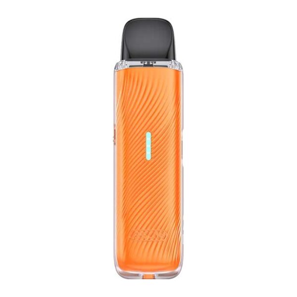 Uwell Caliburn G5 Lite Pod Kit Uwell Caliburn G5 Lite Pod Kit in Coral Orange, front view with the textured shell catching the light.