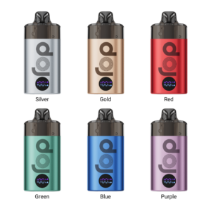 Angled view of the Vaporesso Dojo Blast 6000 Pod Kit showing the mouthpiece and the coloured body finish.