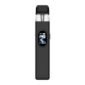 Vaporesso XROS 6 Pod Kit in Cosmic Black, front on, with the oval display showing PWR mode and battery level.