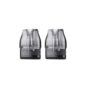 VooPoo Vmate V2 Replacement Pods (2 Pack) shown side by side, two smoked grey pods with black bases.